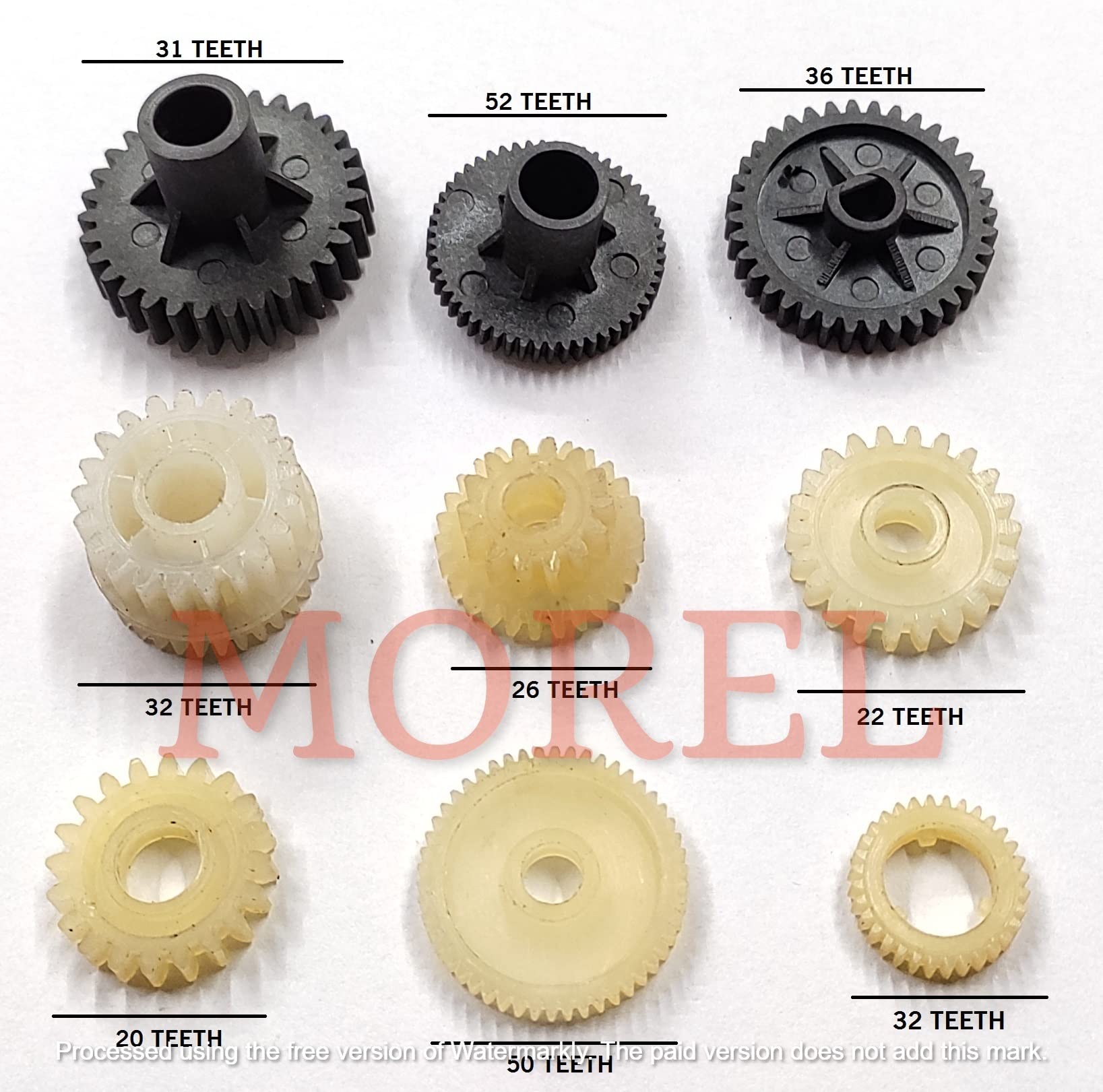 morel 2040 Heater Drive Gear (Set of 9) for USE in KYOCERA ESCOSYS