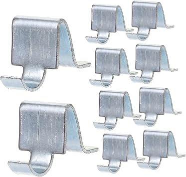 10pcs Pilaster Shelf Clips Cabinet Shelf Clips Shelving Brackets Clips Cabinet Shelving Clamps Metal Shelving Metal Shelf File Cabinet Support Clips Iron Metal Cabinet Thicken