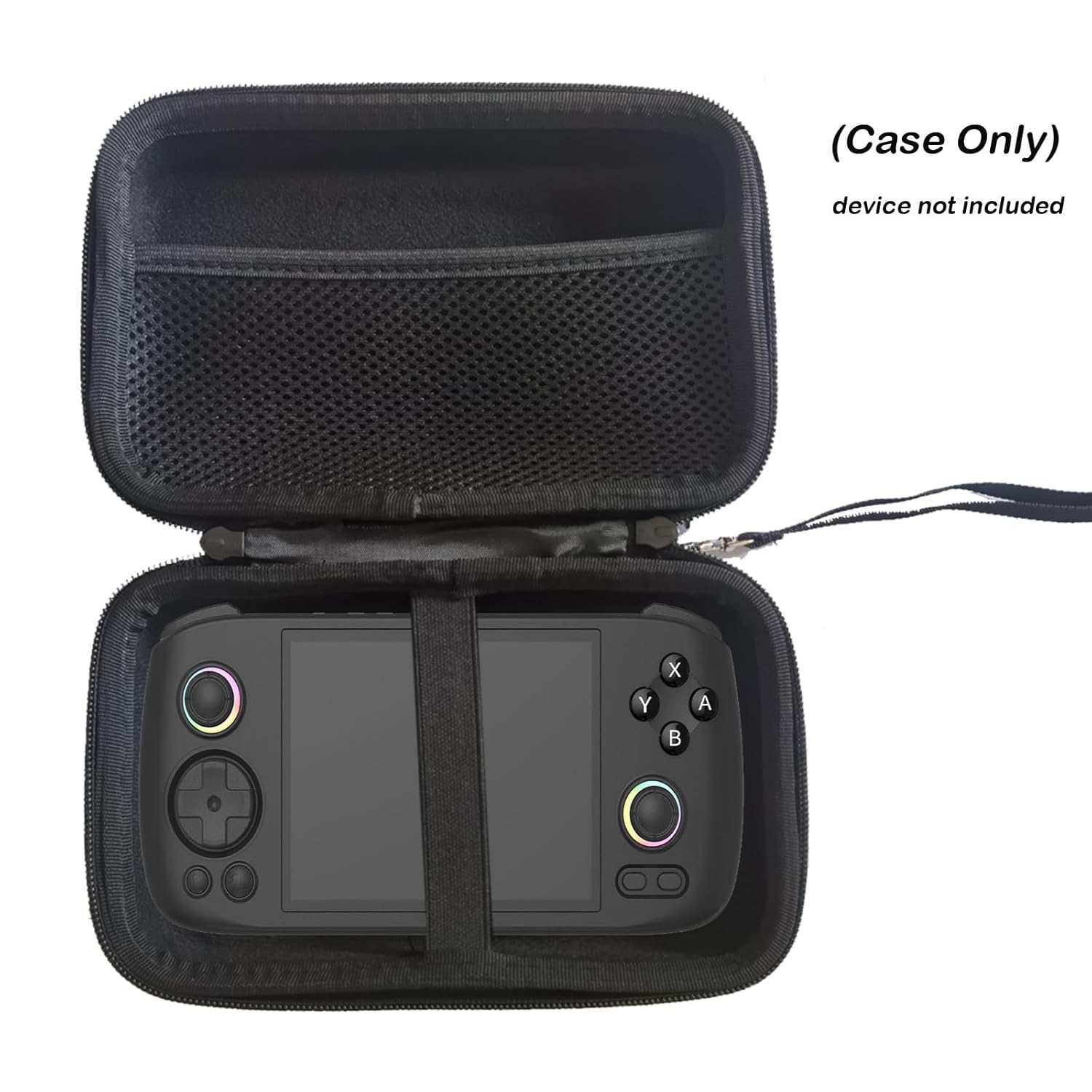 QFDSHOPCO Hard Case Travel Carrying Bag with Hand Wrist Strap Compatible with Nintendo 3DS / DS Lite /3DS XL/New 3DS/ NEW 3DS XL /2DS XL / RG40XX V Retro Handheld Game Console Black (Case Only) 3 71RWInA2NwL. SL1500