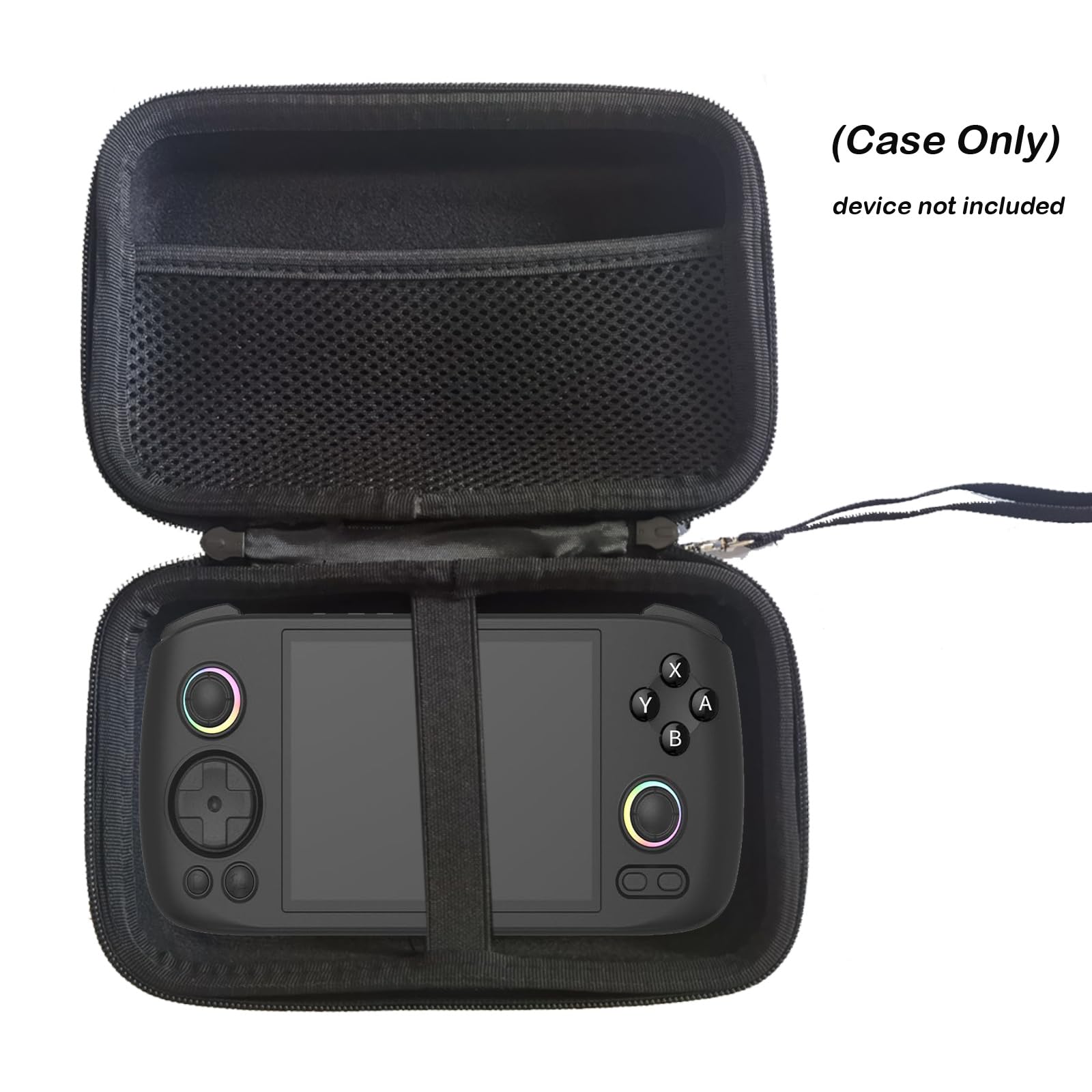QFDSHOPCO Hard Case Travel Carrying Bag with Hand Wrist Strap Compatible with RG40XX V / RG406h Retro Handheld Game Console (Case Only)