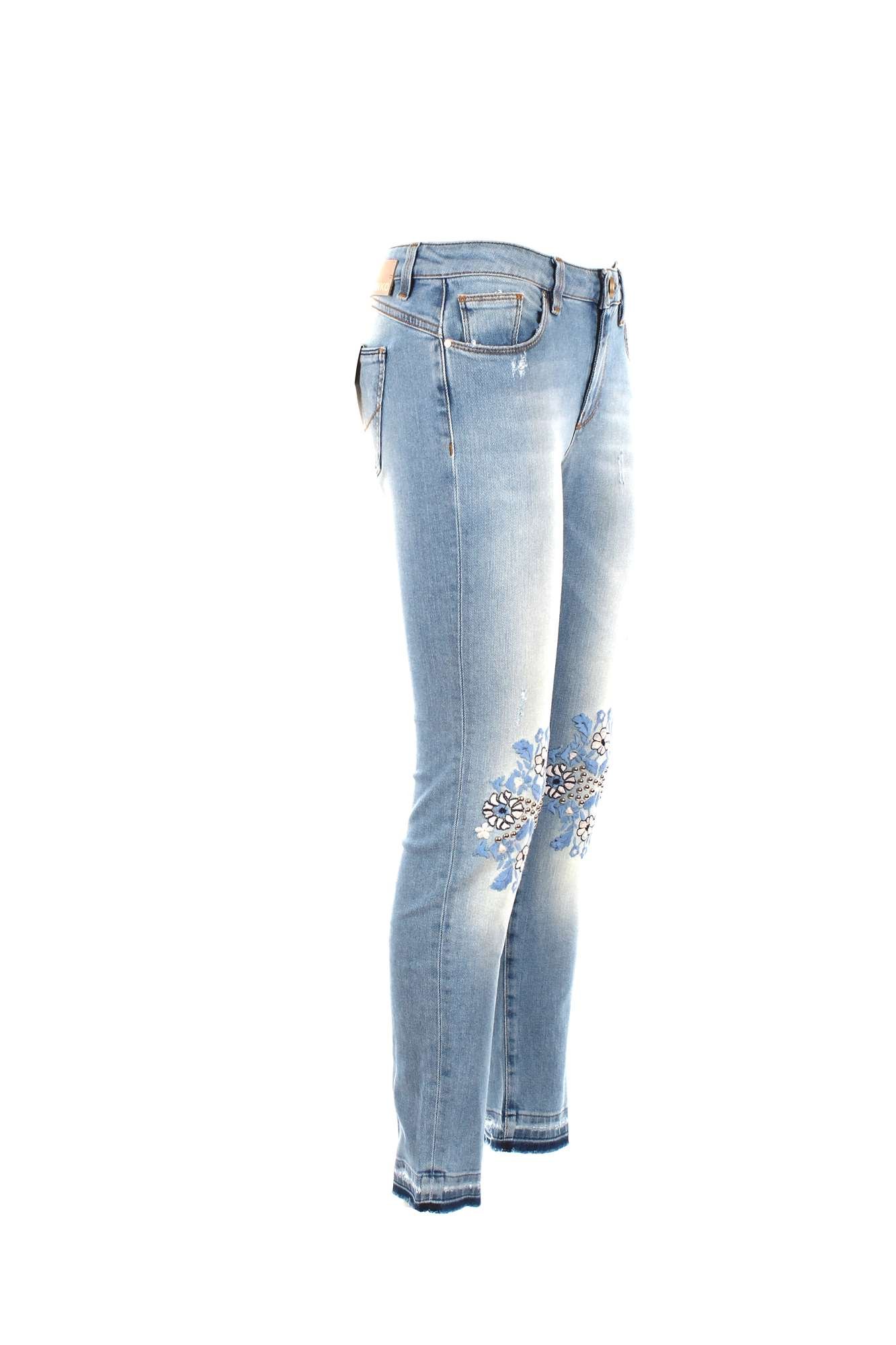 Pinko 1818AB Pantalone Donna Iper-Skinny Blue Denim Jeans Woman