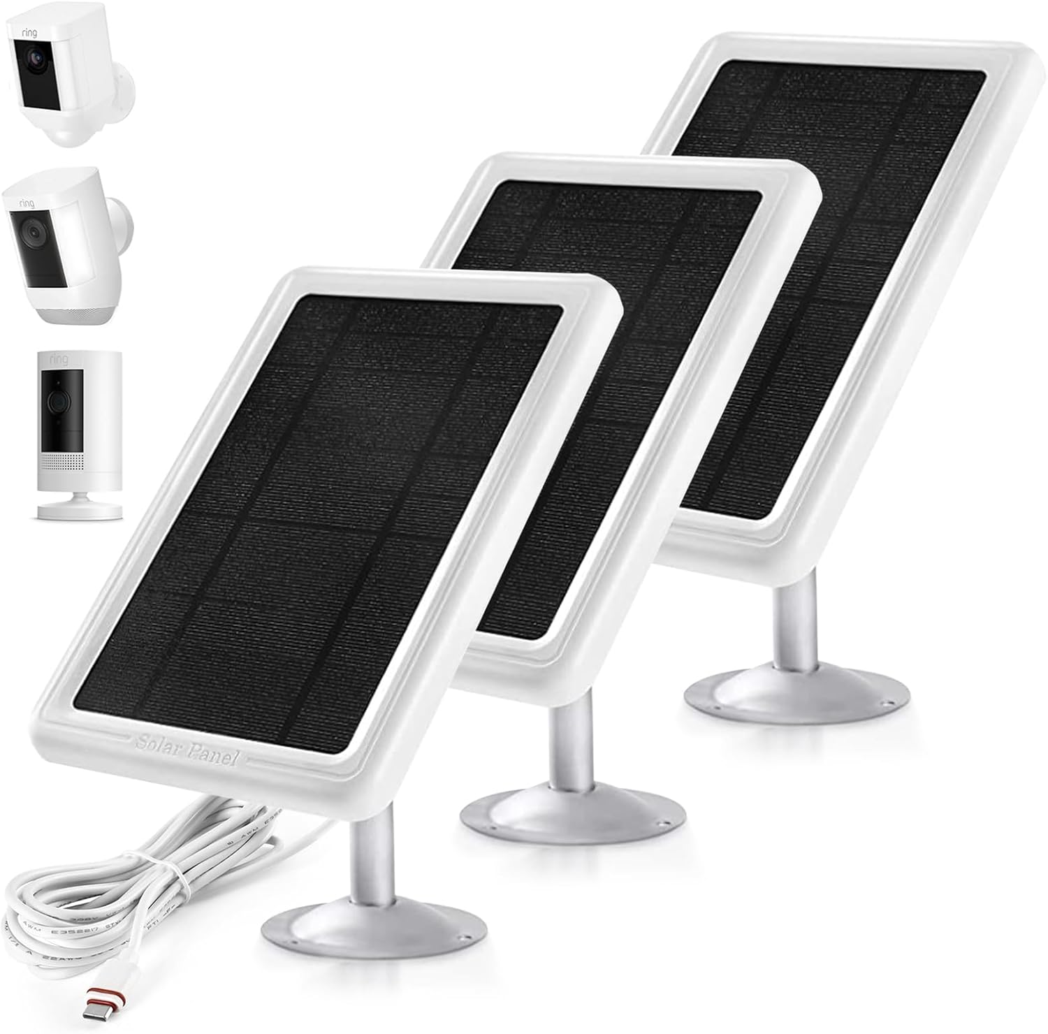 Ring Camera Solar Panel, Solar Battery Charger, Power for