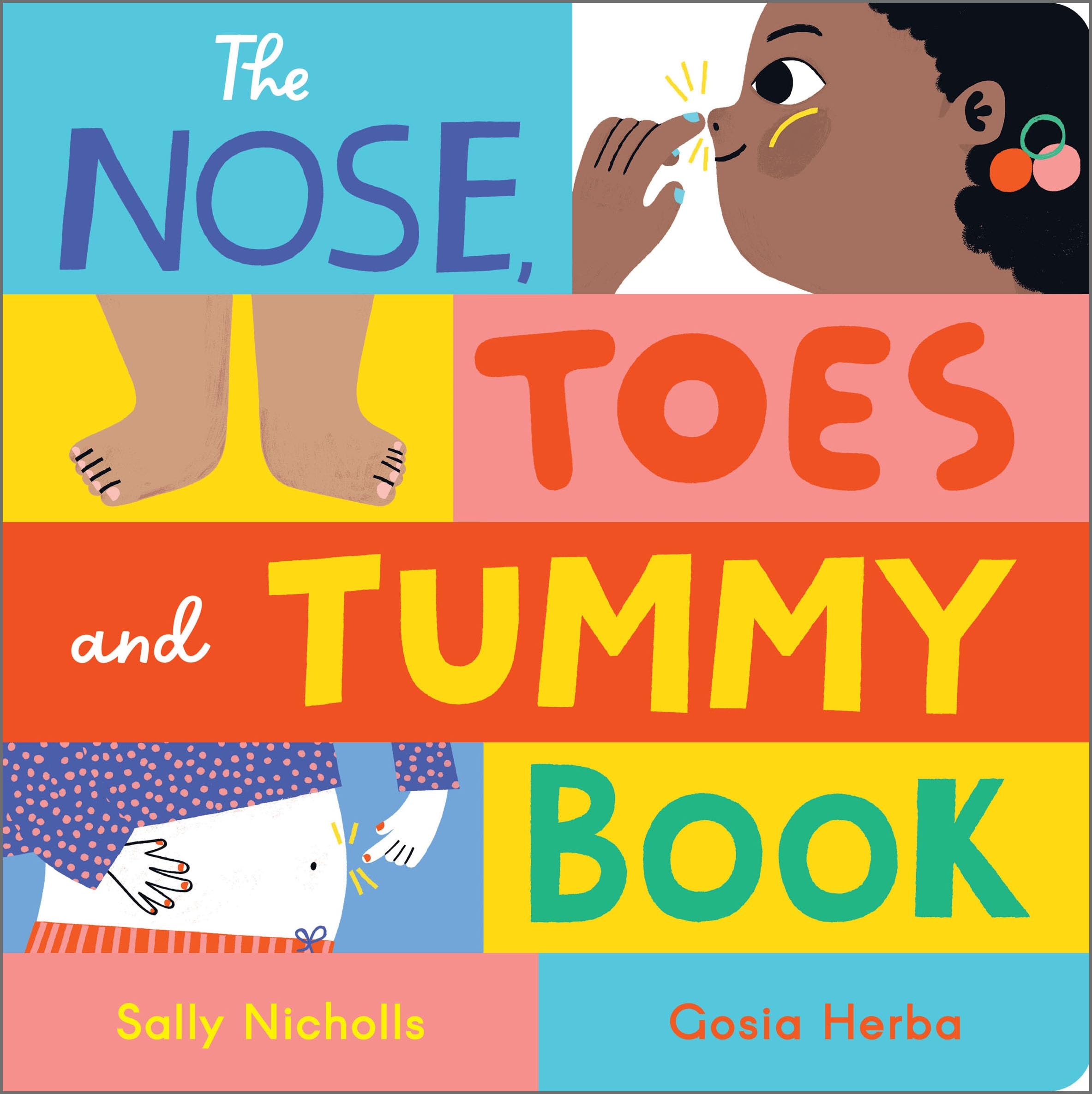 Sally Nicholls Unisex Multicolor Nose, Toes & Tummy Book Board Book