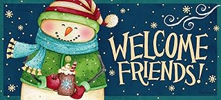 Evergreen Sassafras Snow Country Interchangeable Entrance Doormat | Indoor and Outdoor | 22-inches x 10-inches | Non-Slip Backing | All-Season | Low Profile | Home Décor