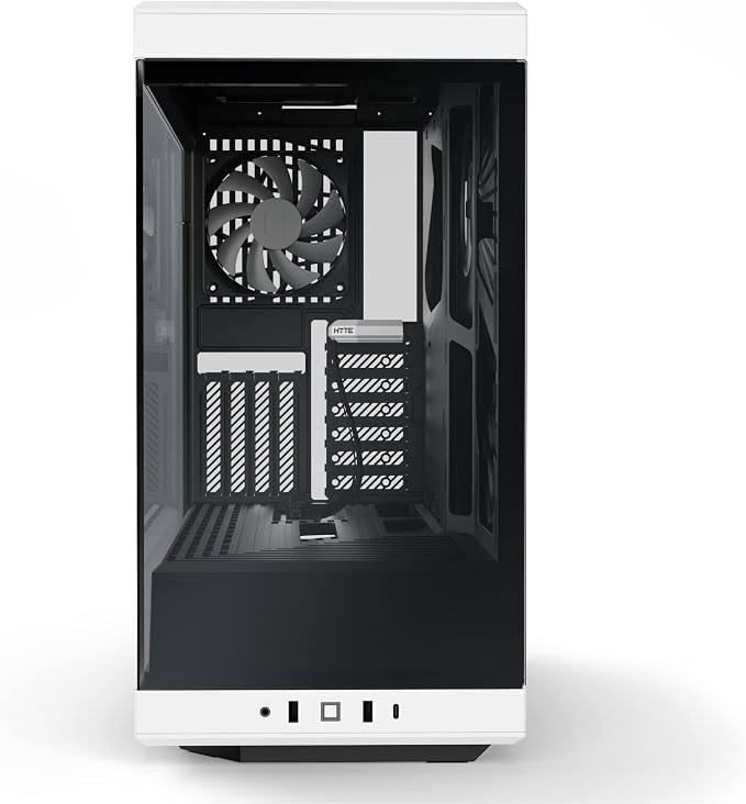 Gabinete HYTE Y40 Mid-Tower ATX Vidrio Templado Blanco miniatura 2