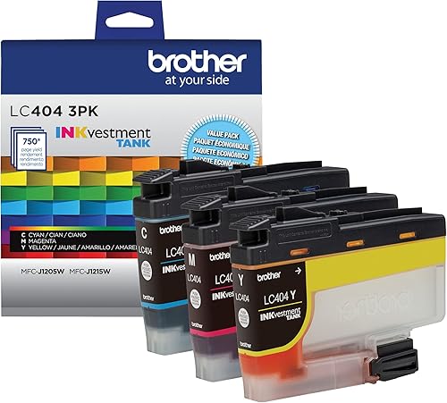 Miniatura 5 de Brother MFC-J1205W INKvestment Tank Impresora inalámbrica de inyección de tinta a color multifunción con hasta 1 año en caja, color blanco,
