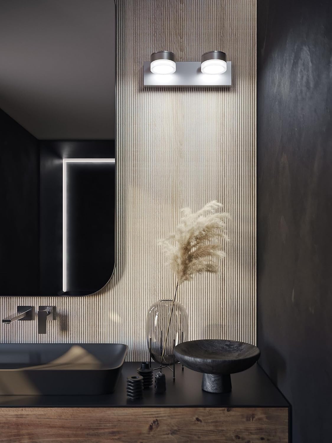 AFX Emma 16'' LED Vanity Light - Satin Nickel