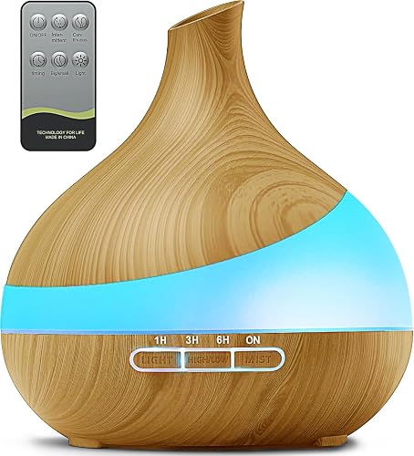500ml 香薰精油扩散器 14色LED 女性款