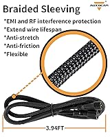 Vista 3 de Auxbeam Cable de extensión para panel de interruptores, extensión de arnés de cableado de 4 pines de 3.94 pies para panel de interruptores de 6/8