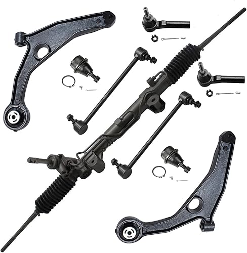 Miniatura 562 de Detroit Axle - Kit de brazos de control de extremo delantero RWD para Dodge Ram 03-06 2500 3500, 2 brazos de control superior con rótula 2 varillas