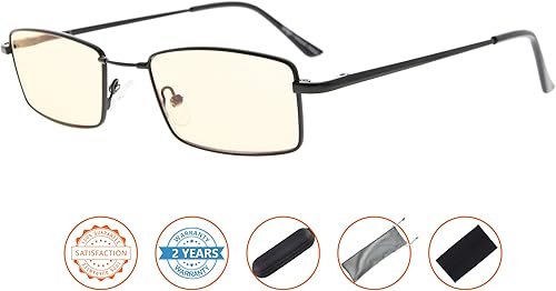 Miniatura 2 de CessBlu Lentes de lectura con bloqueo de luz azul, puente flexible, lentes para computadora, para mujeres y hombres