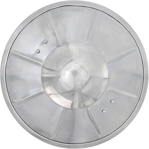 Miniatura 7 de Armory Replicas - Colección de escudos Buckler Medieval Antiguos - Defensa de combate cercano, negro (Dull Black)