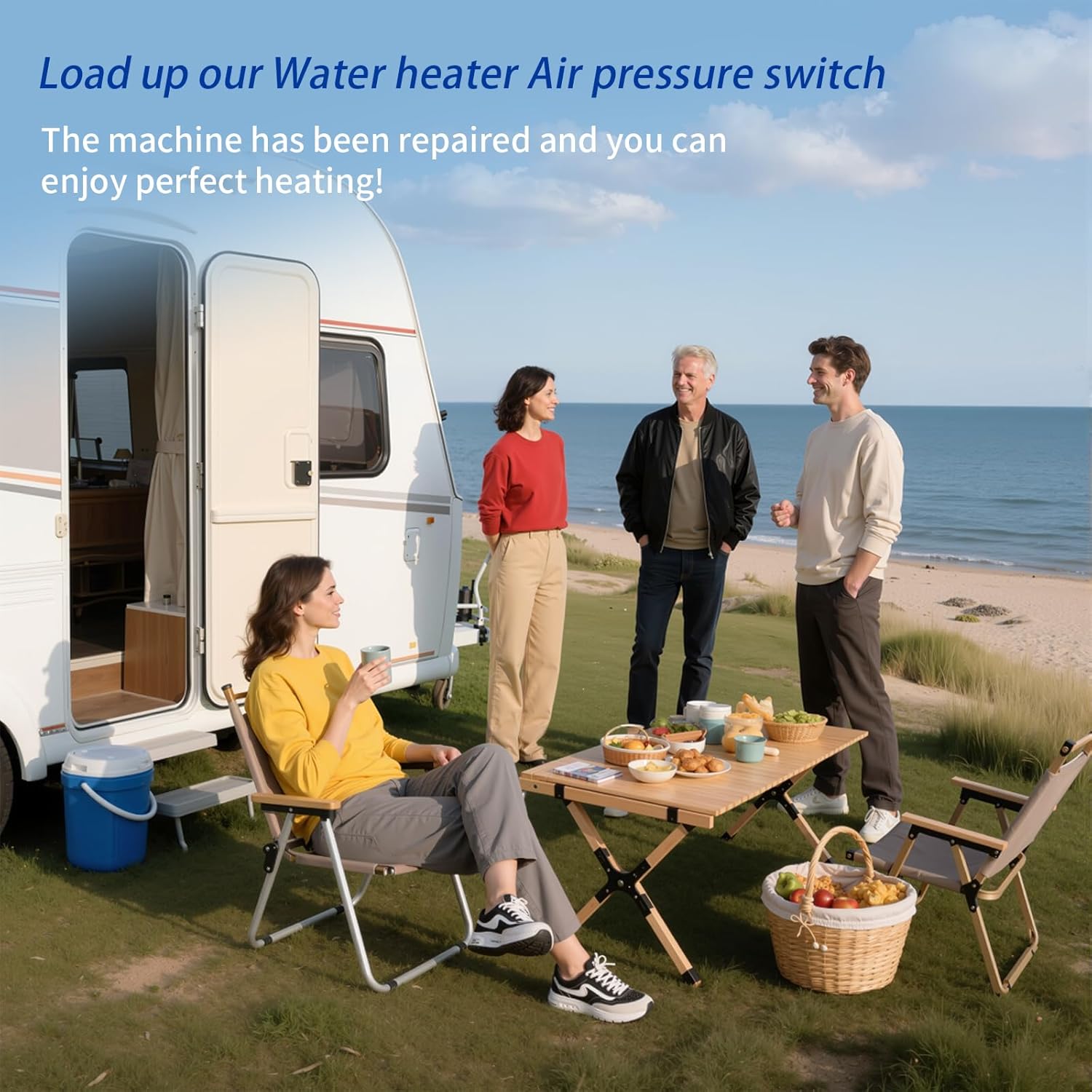 RV Water Heater Air Pressure Switch, Compatible with Suburban, Atwood,Furrion, CAMPLUX, Ranein, Recpro, Girard, FOGATTI,Dometic, for Tankless Gas RV Water Heater.