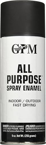 True Value Black AGP4-AER - Pintura en aerosol de uso plano para interiores y exteriores, 9 onzas (paquete de 1)