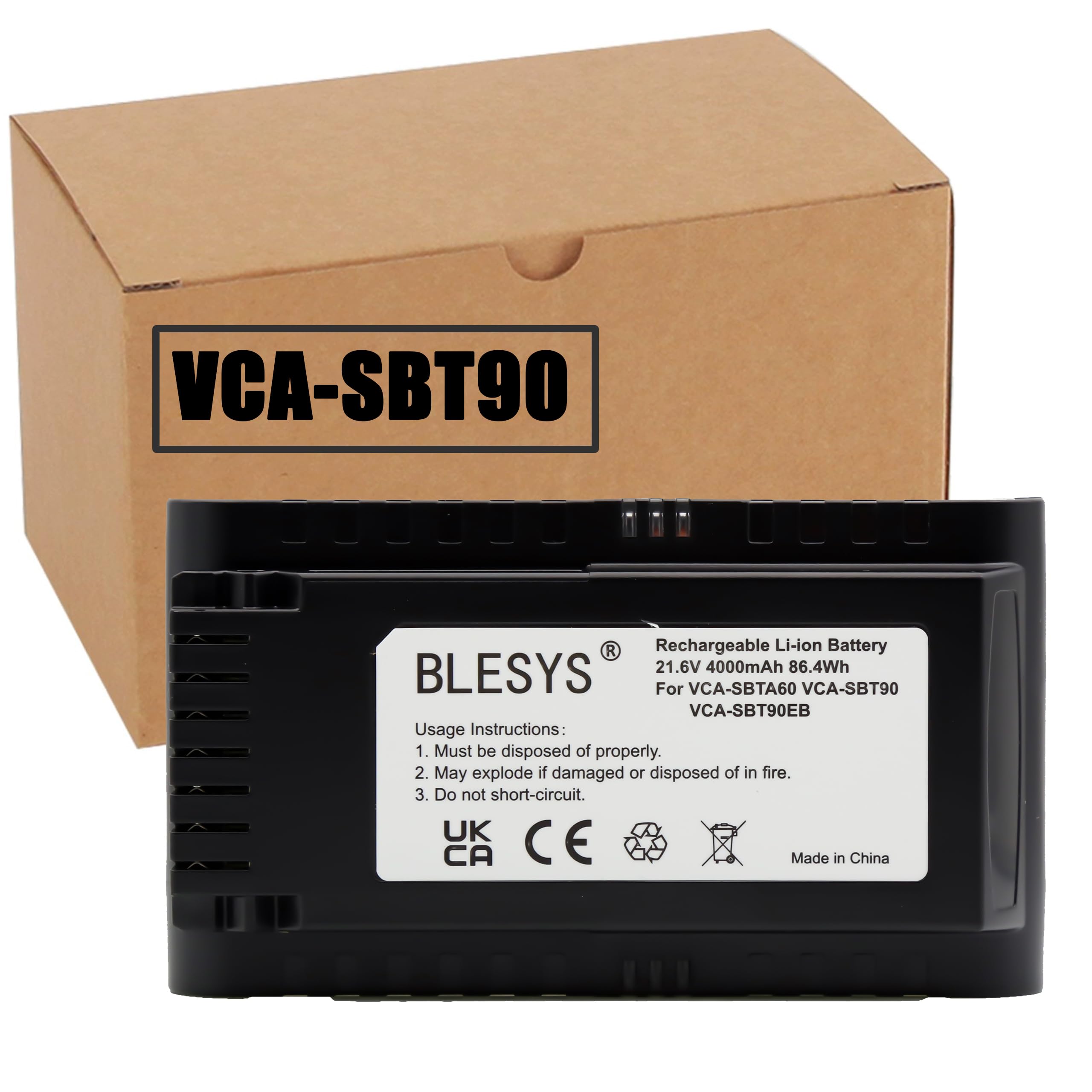 BLESYS VCA-SBT90 VCA-SBT90/XAA VCA-SBT90E VCA-SBT90E/VT akumulator do odkurzacza Samsung Jet 90 Jet 70 Jet 75 21,6V 86,4Wh akumulator zastępczy VS15T7031R1/EN VS15T7032P4 VS20B75ACR5 VS20B75AGR1/GE