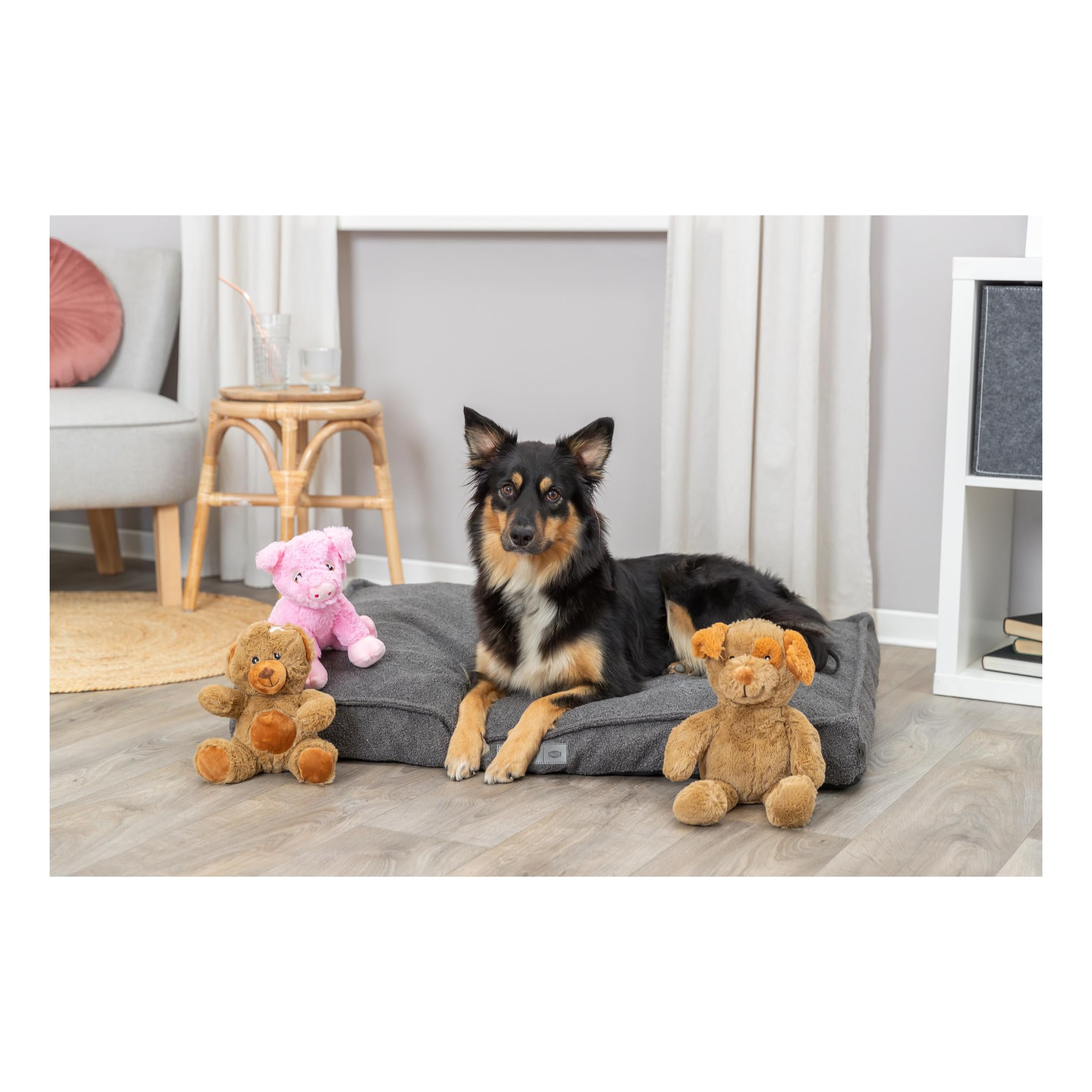 TRIXIE Teddy Eddy, 23 cm, Soft teddy bear made from 100% recycled plush, Eco-friendly plush toy for children - Image 2