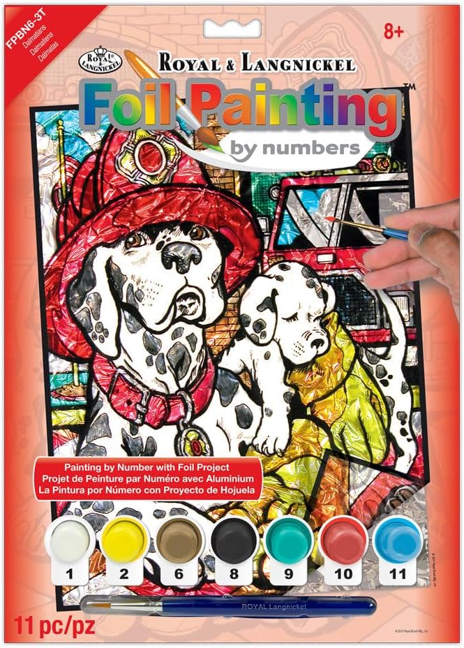 Royal & Langnickel Foil Paint by Number Dalmatians Designed Painting Set