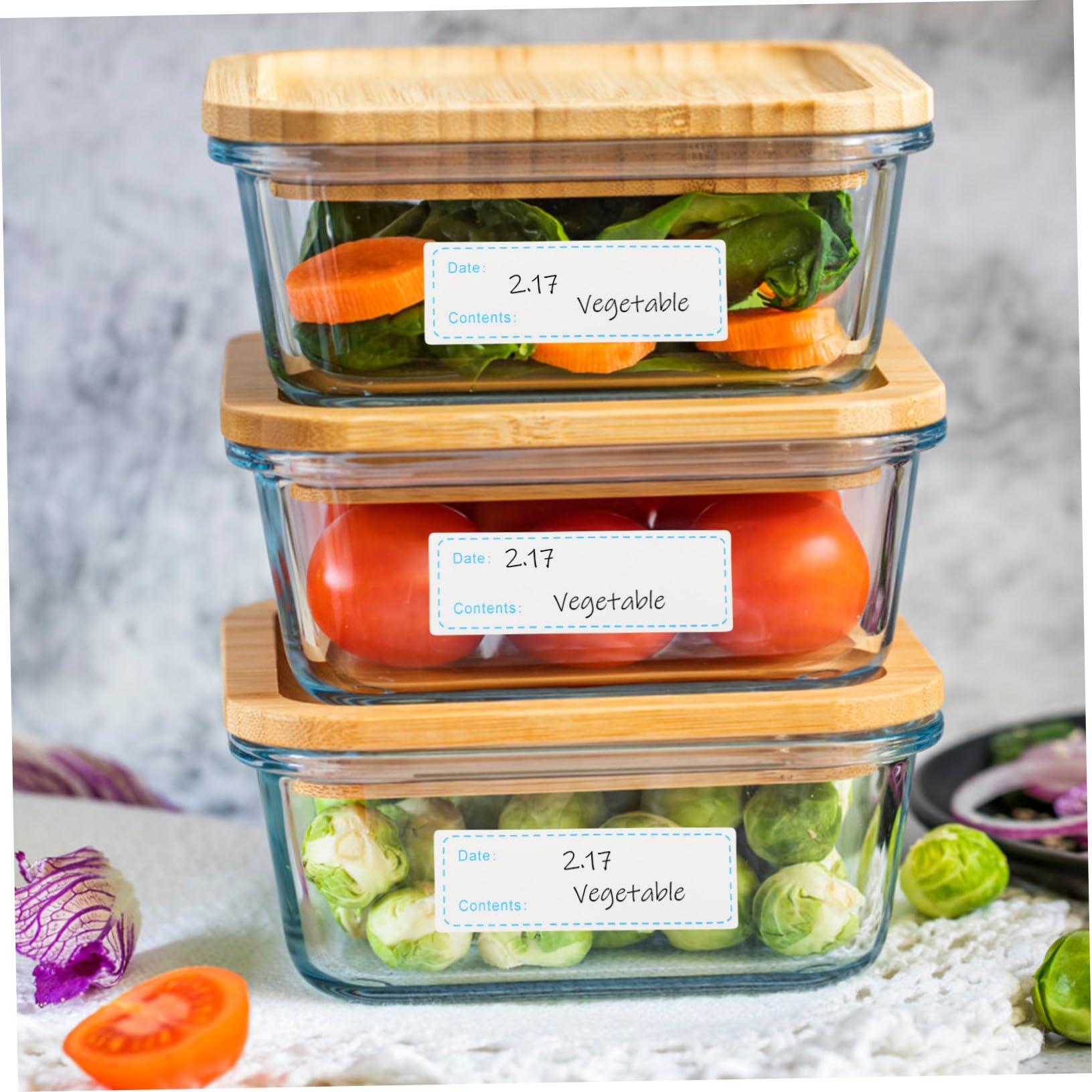 Angoily 15 Rouleaux Étiquettes Alimentaires Autocollantes Amovibles pour Organisation Cuisine et Congélateur Compatibles et Résistantes à Lécriture