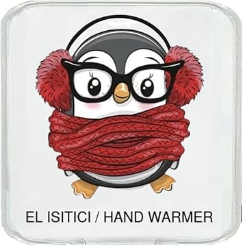 WEFTED PENGUIN POCKET STOVE,HAND WARMER,HOT WATER BAG PVC 10x9.5cm