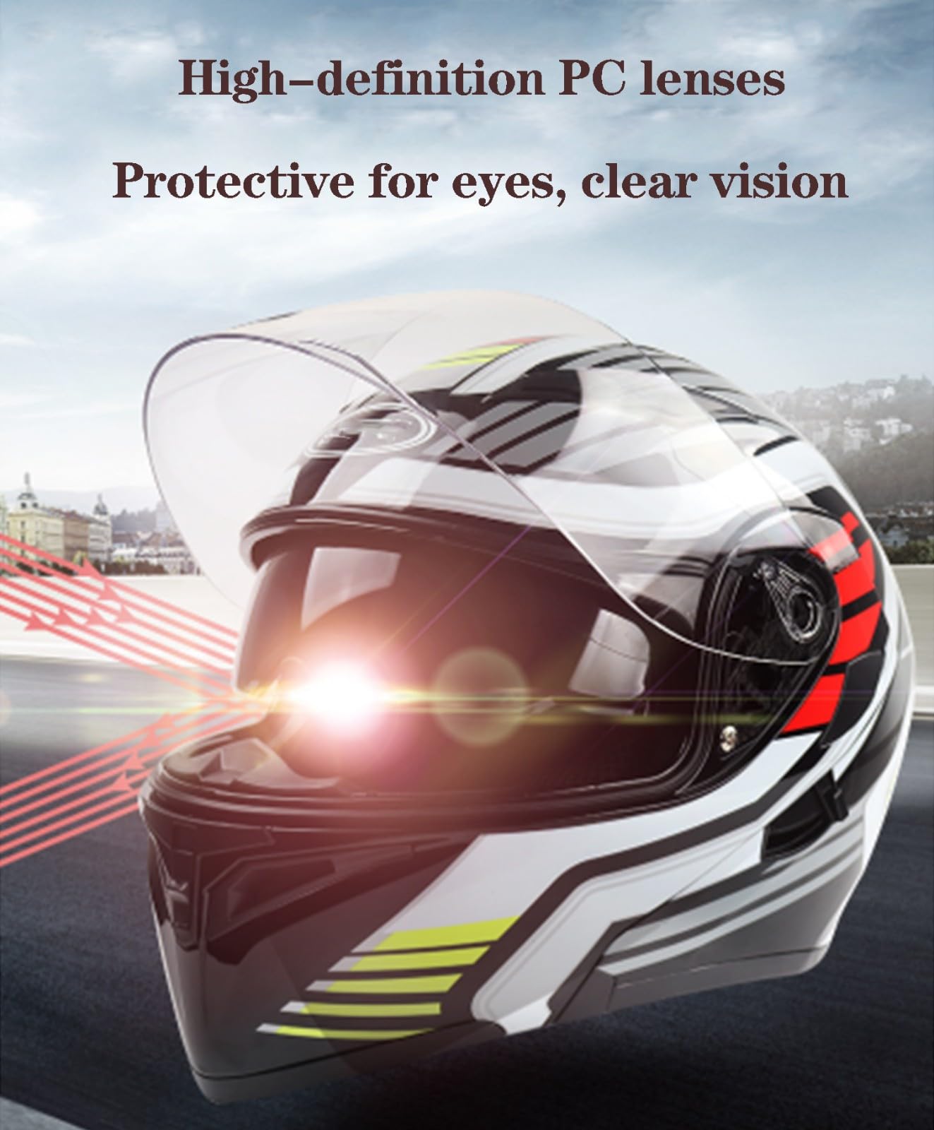 Klapphelm Motorradhelm Integralhelm Mit Doppelvisier Scooter Motorrad Helm Für Erwachsene Männer Frauen Klapphelm Motocrosshelme Rollerhelm Sturzhelm ECEDOT Zertifizierung