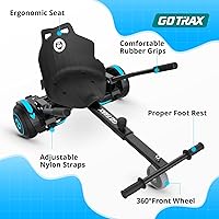 Vista 7 de Gotrax Hoverboard - Accesorio de asiento de kart para patineta de equilibrio automático de 6.5", 8", 8.5", 10", longitud del marco ajustable
