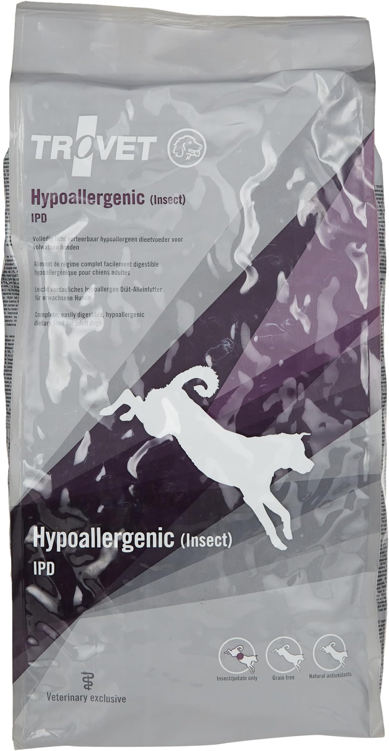 Trovet Hypoallergenic Insect Dog Dry Food 3Kgs