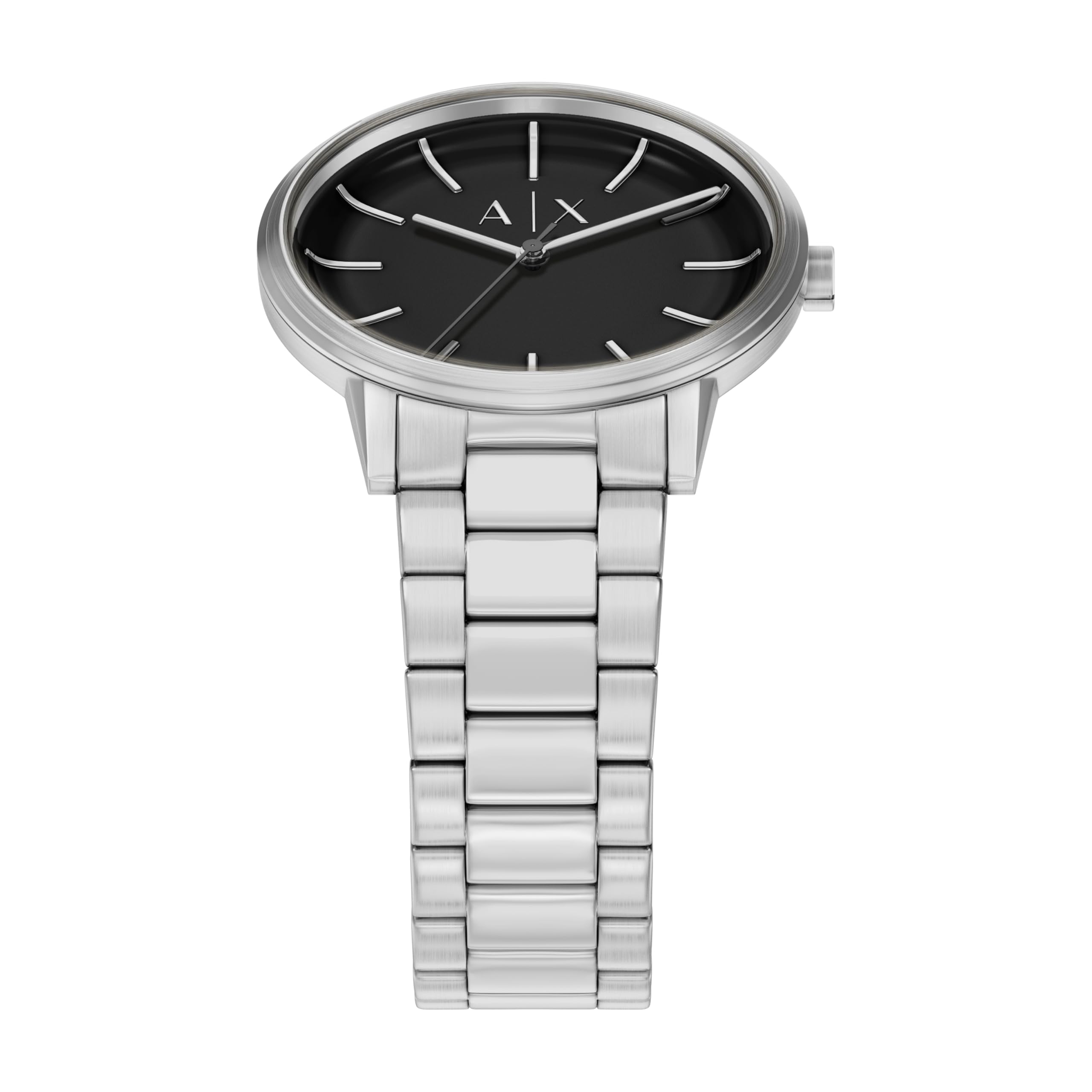 Armani Exchange A|X - Set orologio e bracciale da uomo a tre lancette in acciaio inox