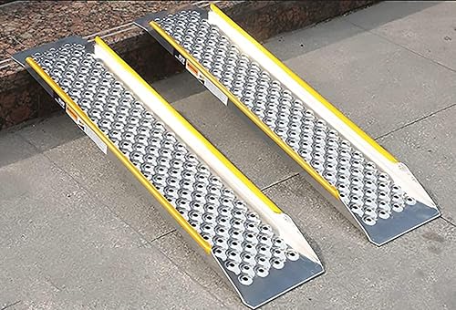 NTIYOU Wheelchair Ramps Wheelchair Ramp 2pcs Wheelchair Ramp Aluminum Threshold 