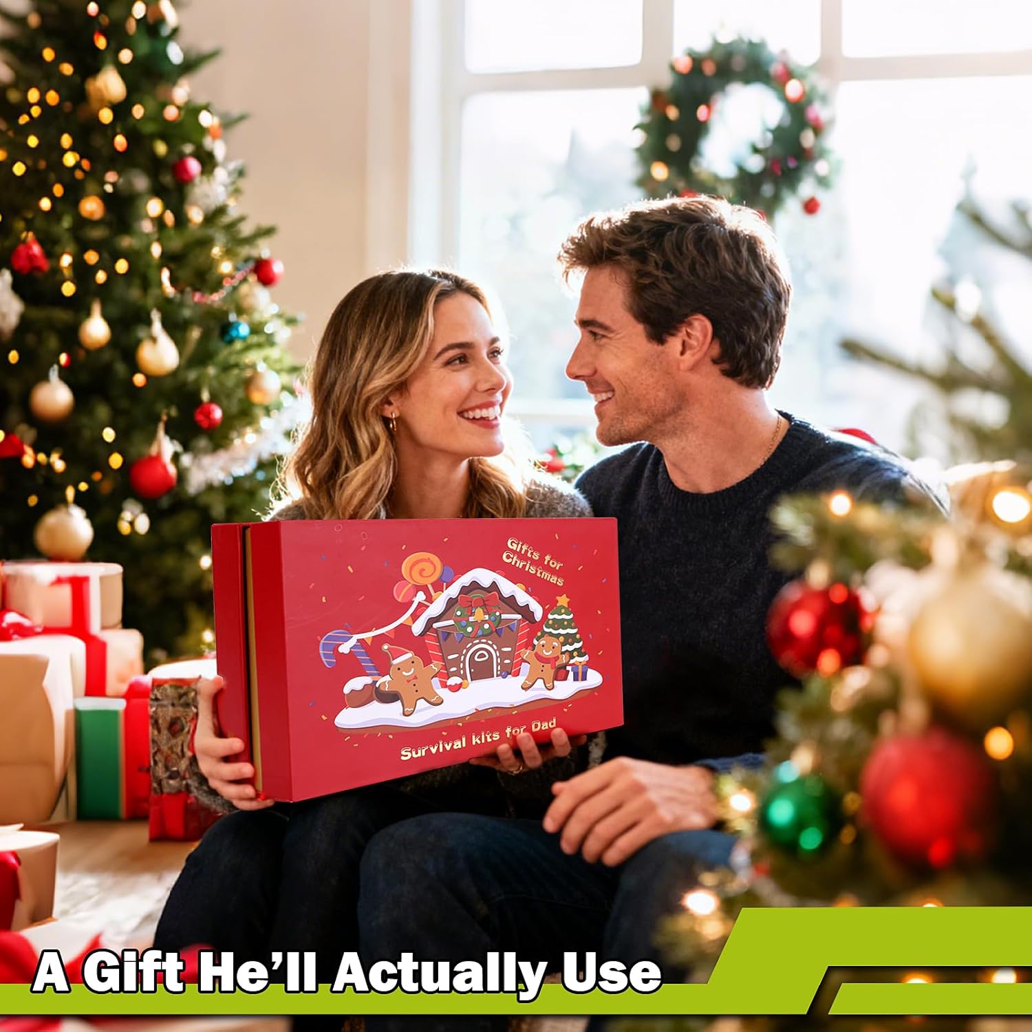 Gifts for Men Christmas Survival Kit 17 in 1, Survival Gear and Supplies for Adult Teen Men, Survival Case, 2025 Xmas Holiday Surprise Gift for Fishing Hunting Camping Outdoor Adventure - Image 7