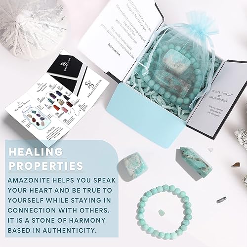 Miniatura 5 de Juego de cristales curativos y piedras curativas, contiene pulsera de cristal curativo natural, piedra de chakra, varita hexagonal, el mejor regalo