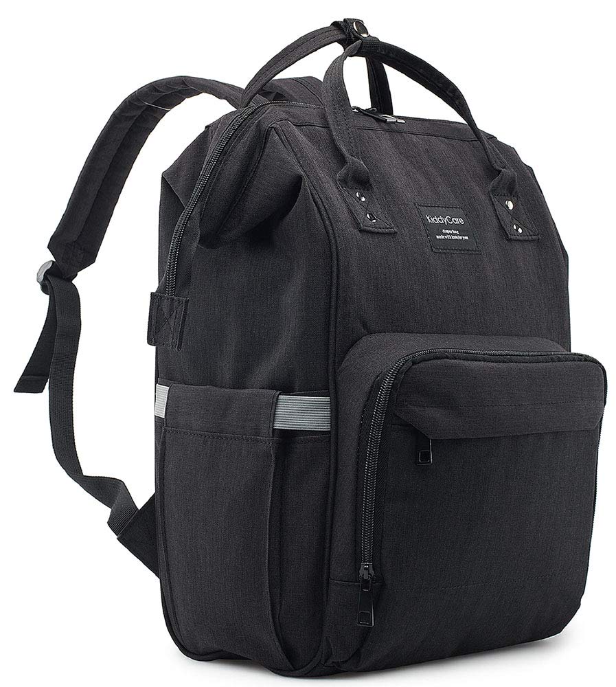 Diaper Bag Backpack + Adjustable Shoulder Straps - Highly Pocketed Diaper Backpack, Baby Bag, Baby Diaper Bag, Pañaleras Para Bebe, Diaper Bags for Baby Girl & Baby Boy, Backpack Diaper Bags, Black