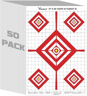 Highwild Sight in Shooting Range Paper Target - 17X25 Inches - Suitable for Handguns, Rifles, Airguns, BB Guns