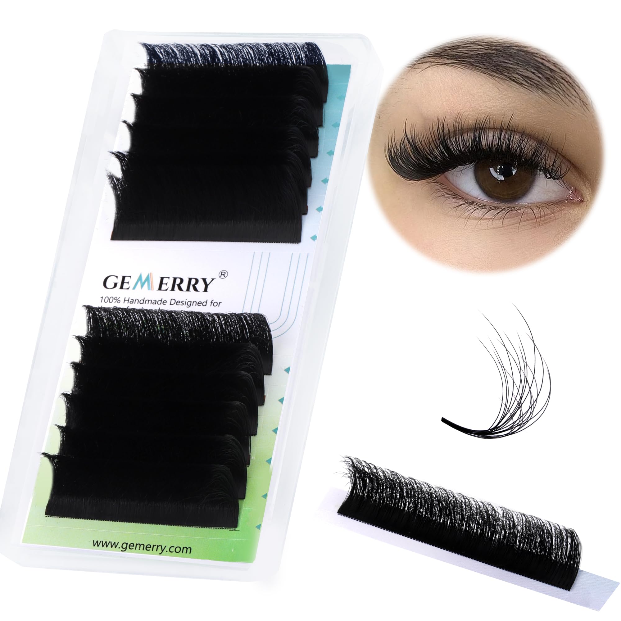 Extensiones de Pestañas Volumen Ruso 2D 3D 5D 8D 10D -0.07 D curl Mix 8-14mm - Pestañas Postizas Individuales Volume Lash Extensions de GEMERRY (0.07-d curl-mix 8-14mm) — view 16