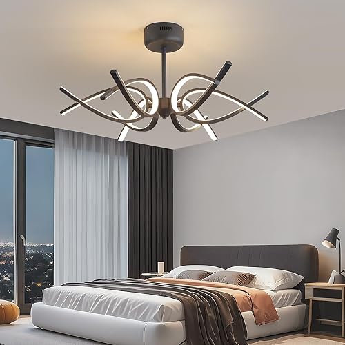 Miniatura 13 de Lámpara de techo LED moderna, 40W 2600 lúmenes, lámpara de techo de montaje empotrado, lámpara de techo para cocina, dormitorio, estudio, sala