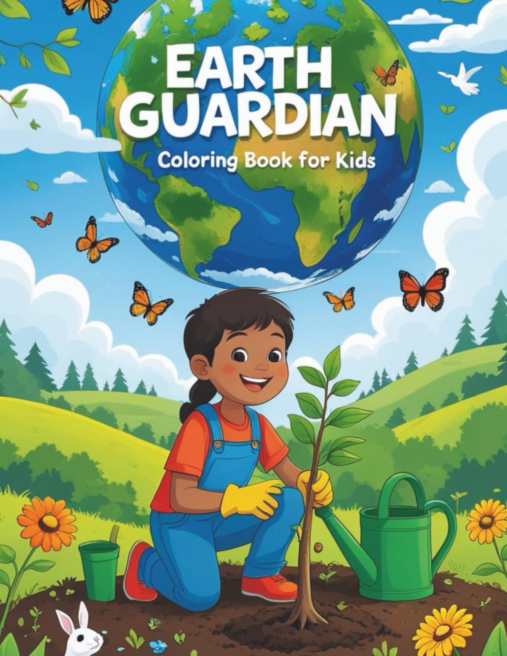 EARTH GUARDIAN COLORING FOR KIDS: 48 Pages of Environmental Activities - Planting Trees, Conservation and Saving the Planet Ages 4-12