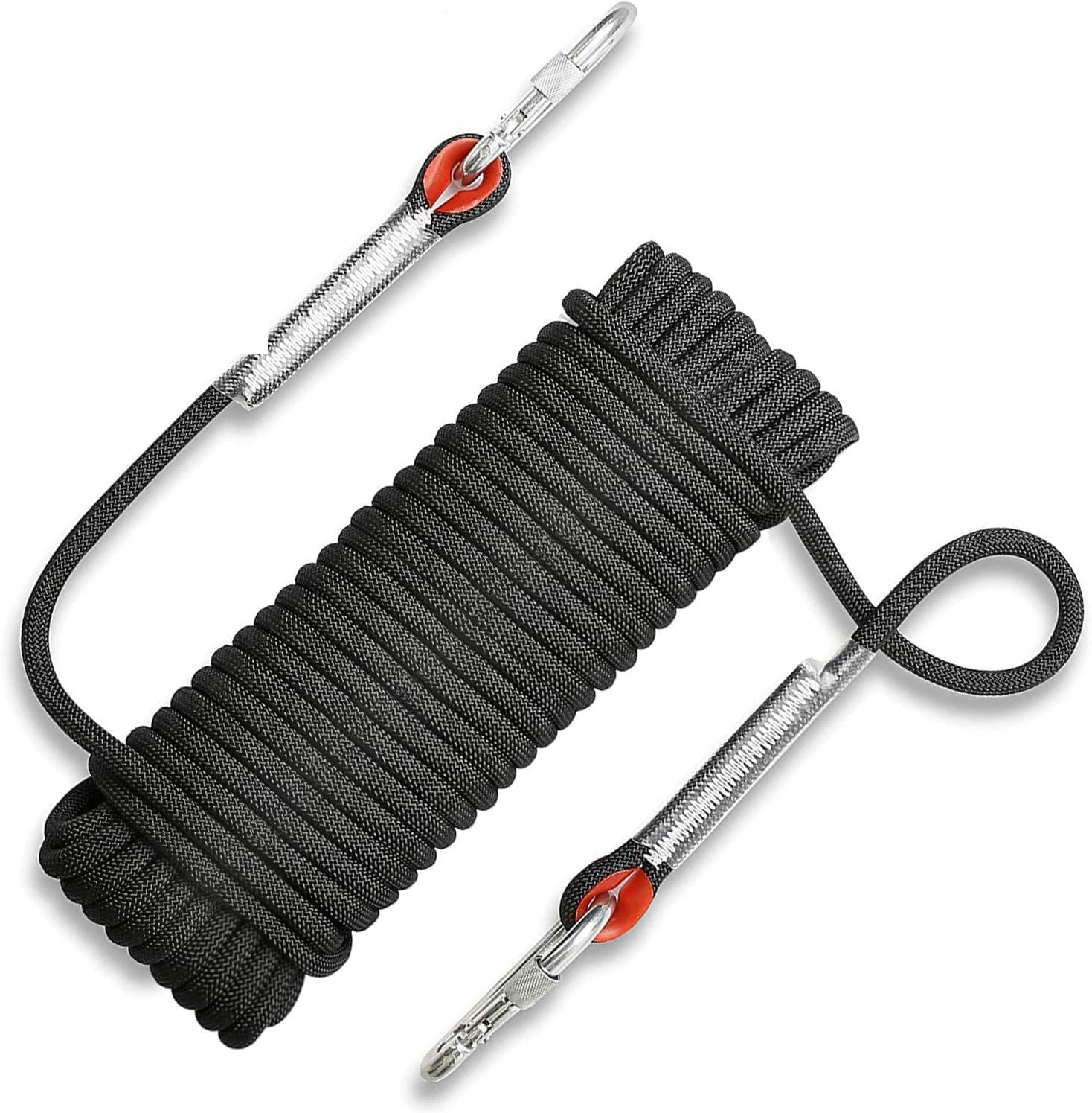 Cuerda De Escalada Estática 10 Mm - 20 Metros, Color Naranja, Para Alpinismo Y Rescate