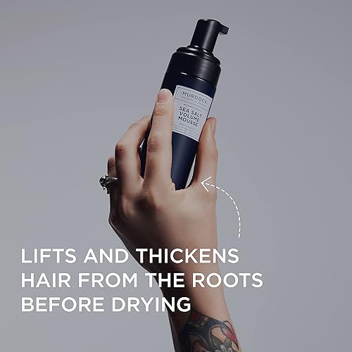 Miniatura 8 de Murdock London Paquete de spray de sal marina y mousse de volumen  Aumenta la textura y el volumen  Fabricado en Inglaterra  Paquete de 2