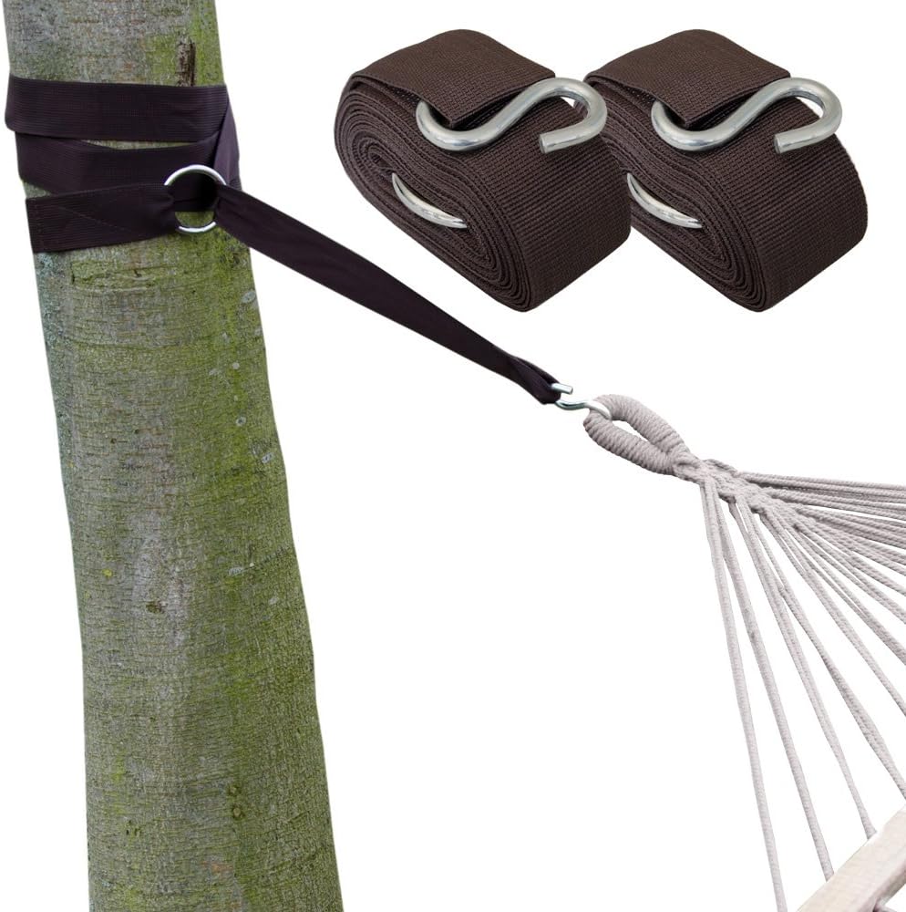 AMANKA XXL Hammock Tree Straps โ 6.4m Heavy-Duty Suspension Kit, Max Load 250kg, Adjustable Hanging System for Garden & Camping