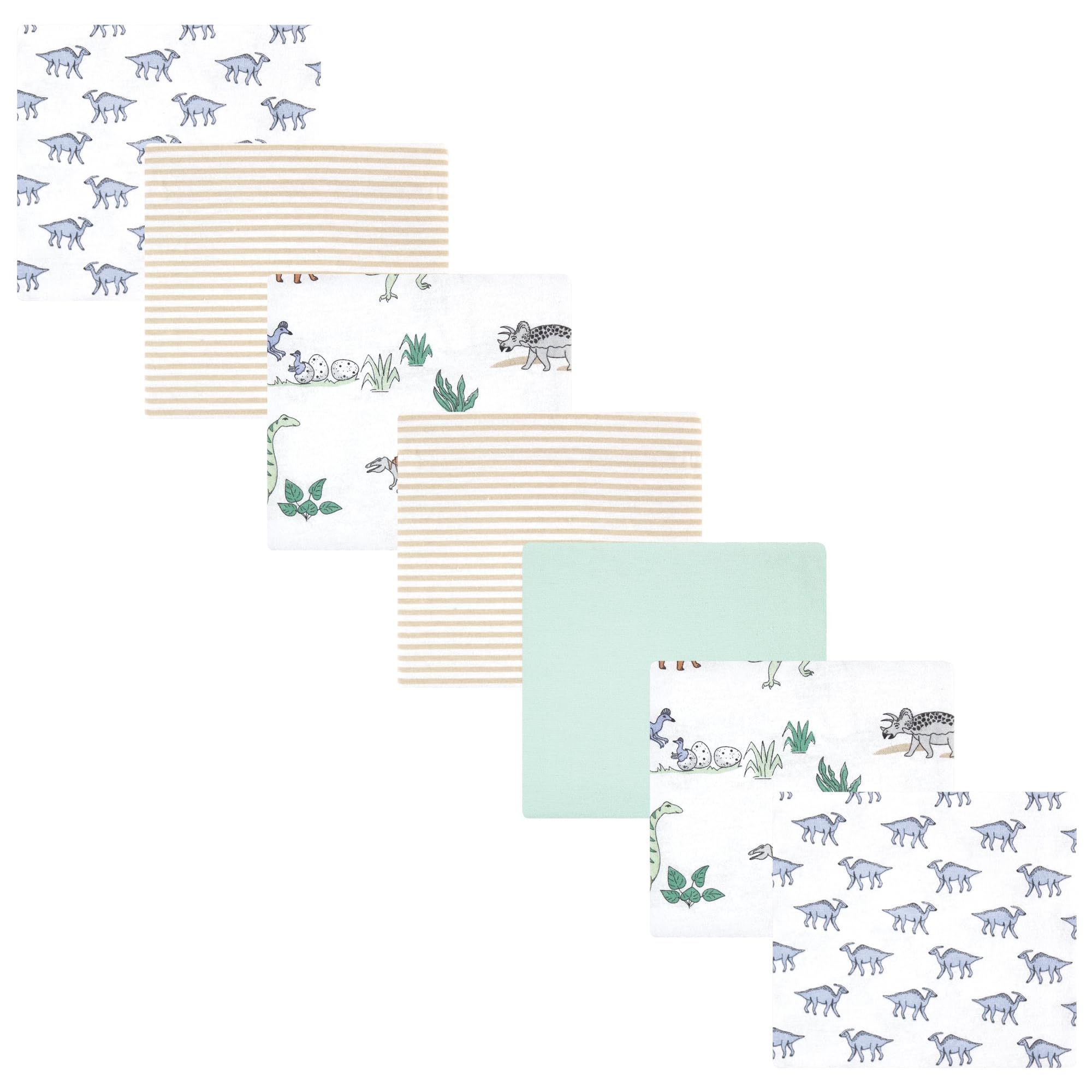 Luvable Friends Little Treasure Flannel Receiving Blankets 7pk