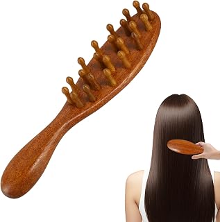Loc Brush for Dreads, Comfortable Massage Comb, Scraping Massage Tools Wide Tooth Comb, Elegant Wood, Comfortable to Hold, Suitable for Scalp Care and Hair Styling