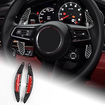 ポルシェ 911 992型 パドルシフト　カーボン　T-carbon製　美品 Amazon.co.jp: [T-carbon]ポルシェ パドルシフトカバー シフト