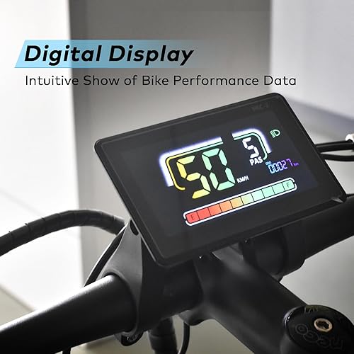 Miniatura 3 de Pantalla Ebike, protocolo UART N 2, conexión inalámbrica de aplicación para computadora de ciclismo LCD colorida, con puerto de carga USB, pantalla