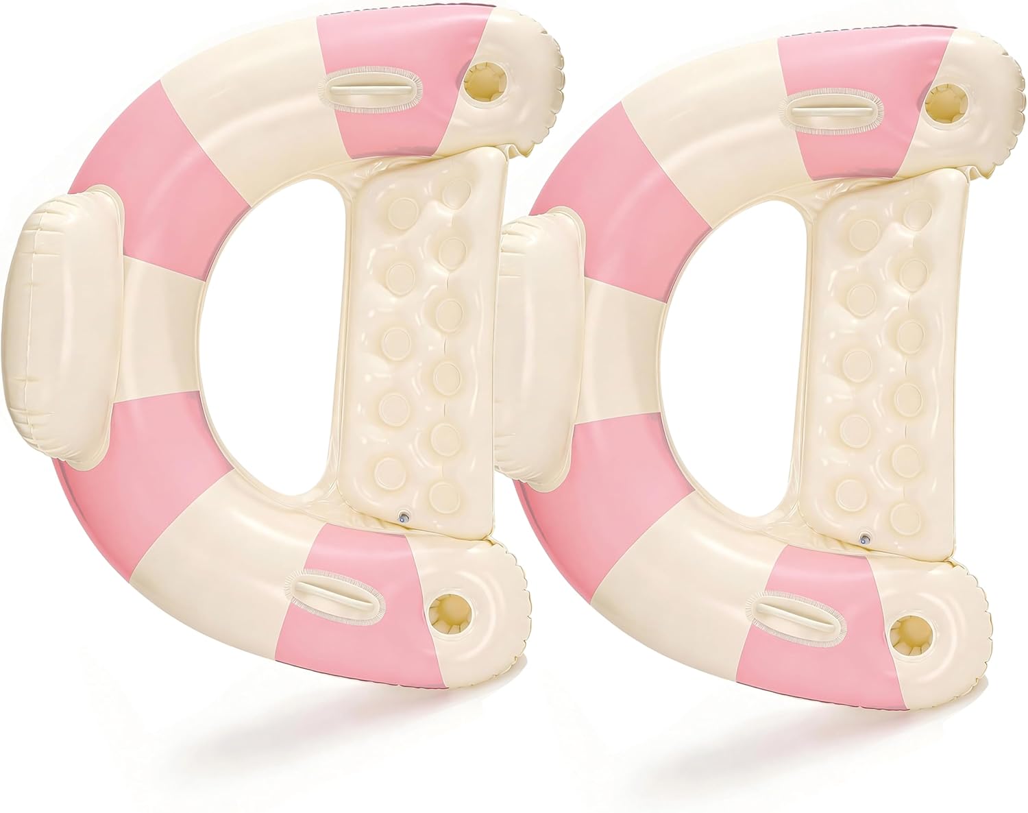 2PCS Pool Swim Ring Inflatable Pool Floats Water Fun Large Adult Swimming Pool Float for Beach Lake Summer Holiday Beach Party