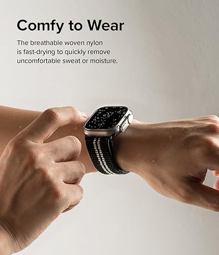Miniatura 7 de Ringke Air Sports - Funda compatible con Apple Watch Ultra [gris] + correa deportiva compatible con Apple Watch Ultra [negra]
