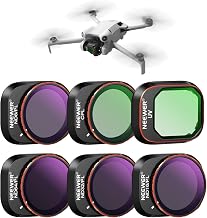 NEEWER ND/PL Filter Set Kompatibel mit DJI Mini 4 Pro, 6Stk UV CPL ND8/PL ND16/PL ND32/PL ND64/PL Polarisator Neutraldichte Drohne Objektiv Zubehör, Mehrfach beschichtetes HD Optisches Glas/Alu Rahmen