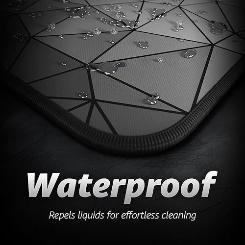 Miniatura 4 de Hystar Alfombrilla de mouse extendida para juegos  XXXL 45 x 20 pulgadas  0.197 in de grosor, superficie impermeable, tela de poliéster suave y base