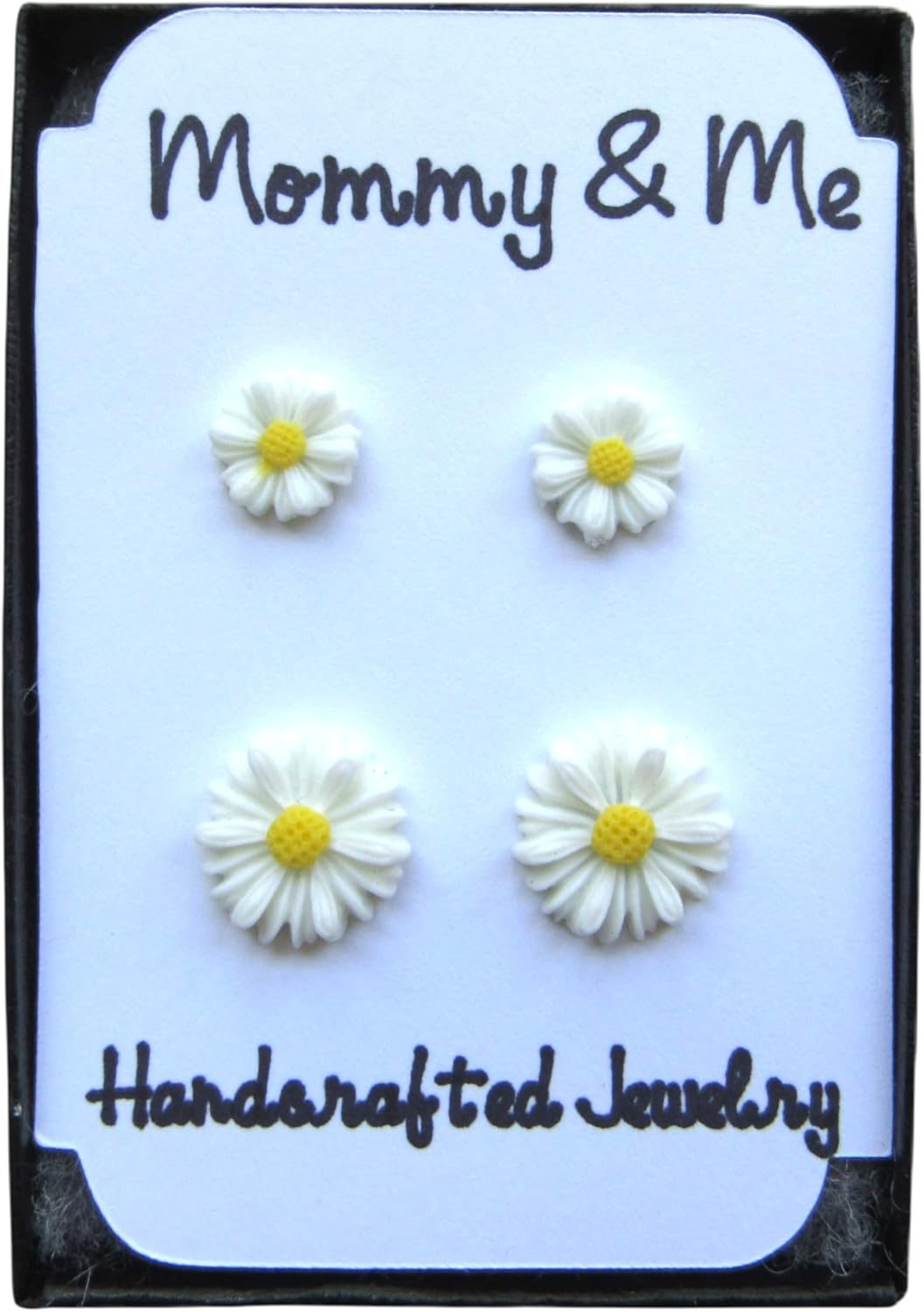 Mommy & Daughter Daisy Stud Earrings, Mother Daughter Matching Flower Jewelry