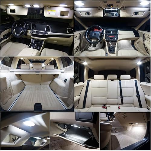 Miniatura 7 de ZIYOLIGHT - Repuesto PL2315A para kit de luces LED interiores Kia Optima 2016-2020, paquete de accesorios de luces de cúpula blanca de 6000 K +