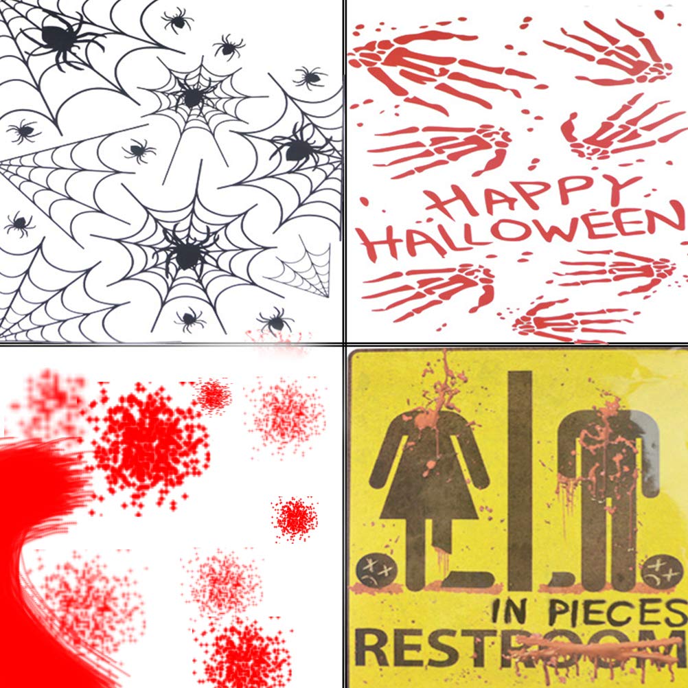Autocollants 3D Halloween Pour Abattant De Toilettes – Effrayants, En PVC, Faciles à Poser Et à Retirer, Décoration Fun Pour Fête