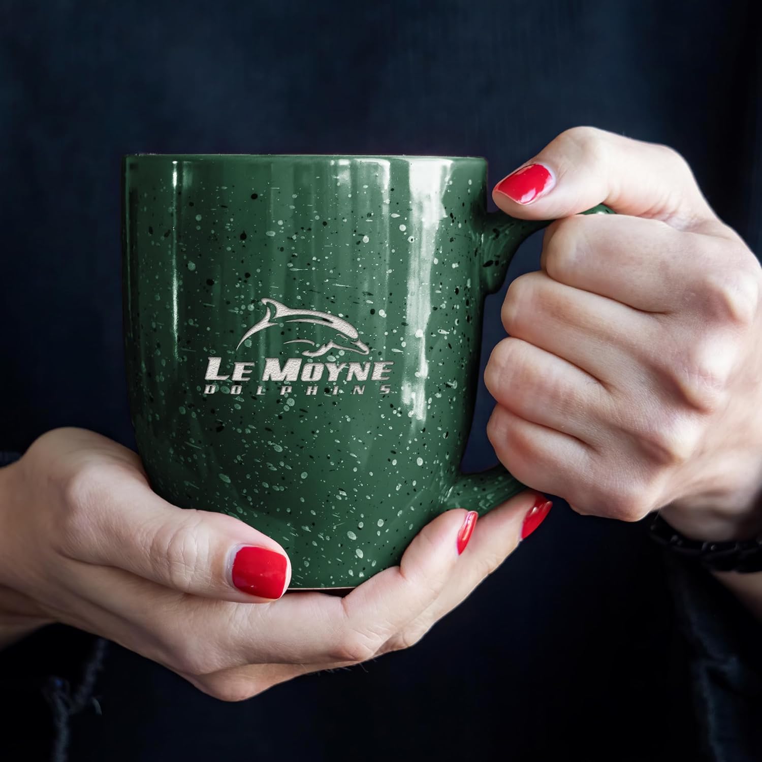 Rico Industries NCAA 16 oz Team Color Laser Engraved Speckled Ceramic Coffee Mug (H - K Schools) - Image 4